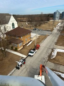 Tree service Trucks and chipper, Tractor